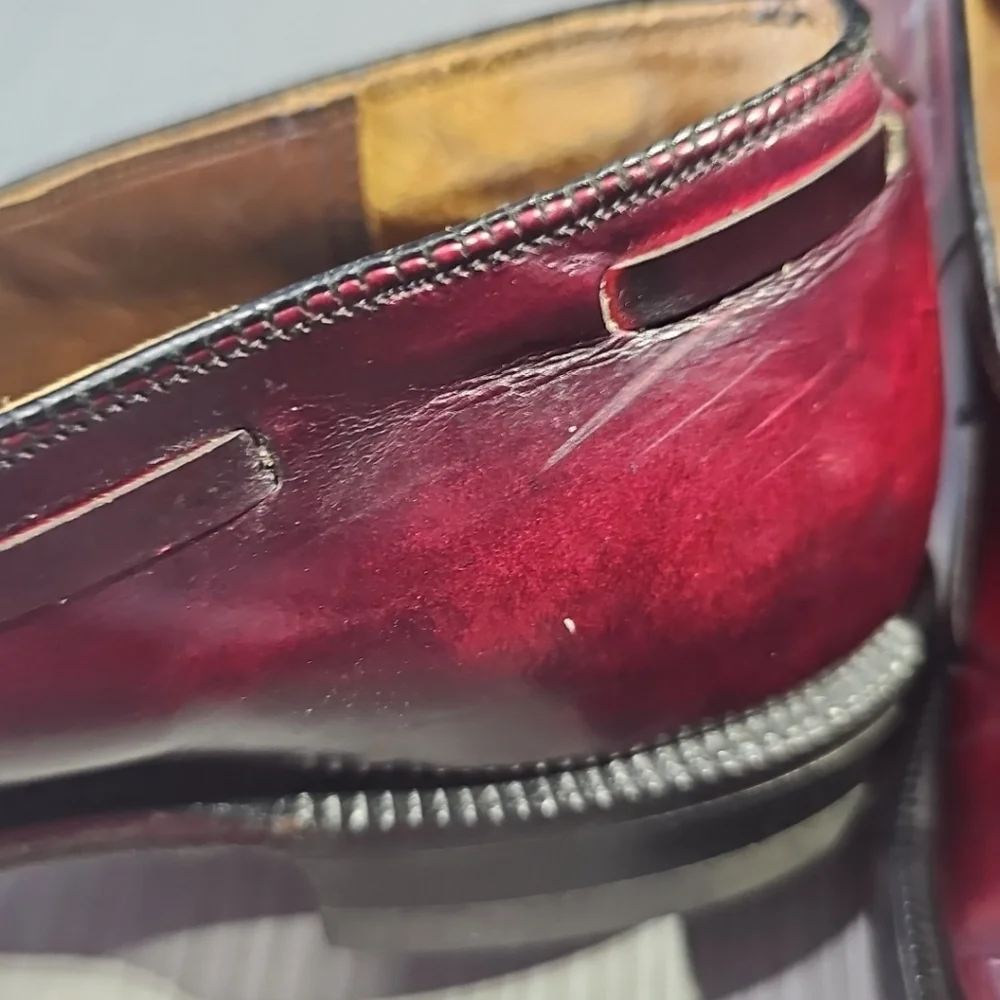 Johnston & Murphy Aristocraft Cordovan/Burgundy Tassel‎ Loafers Men's Size 8.5